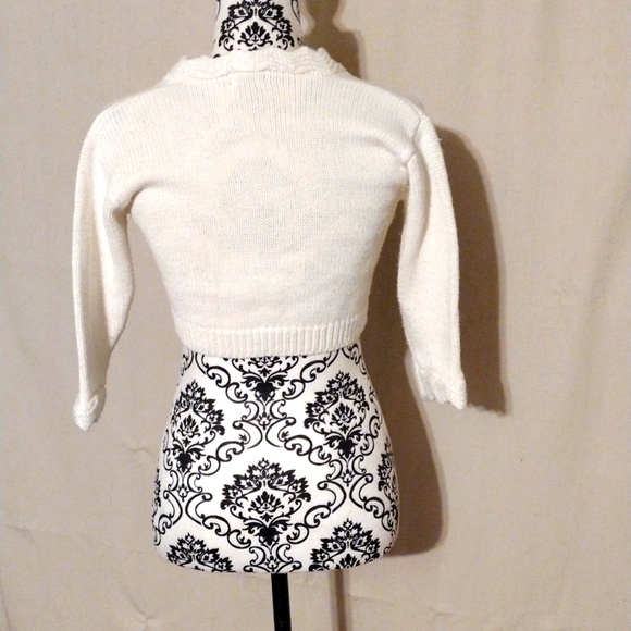 ESPRIT MINI Cardigan Argyle Button Up knit Pastel Long Sleeve Juniors XS to S ? - Picture 3 of 12